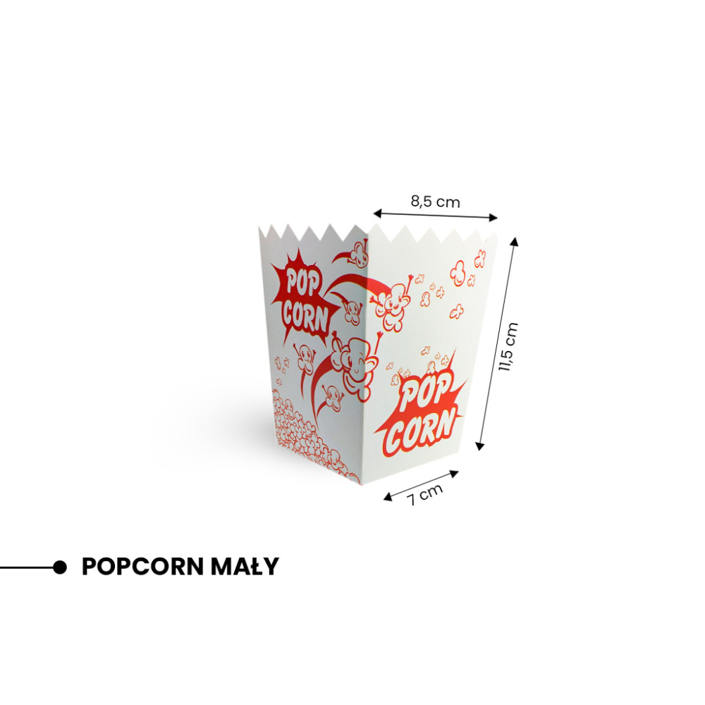 Opakowanie na POPCORN MAŁY 7x11,5x8,5cm