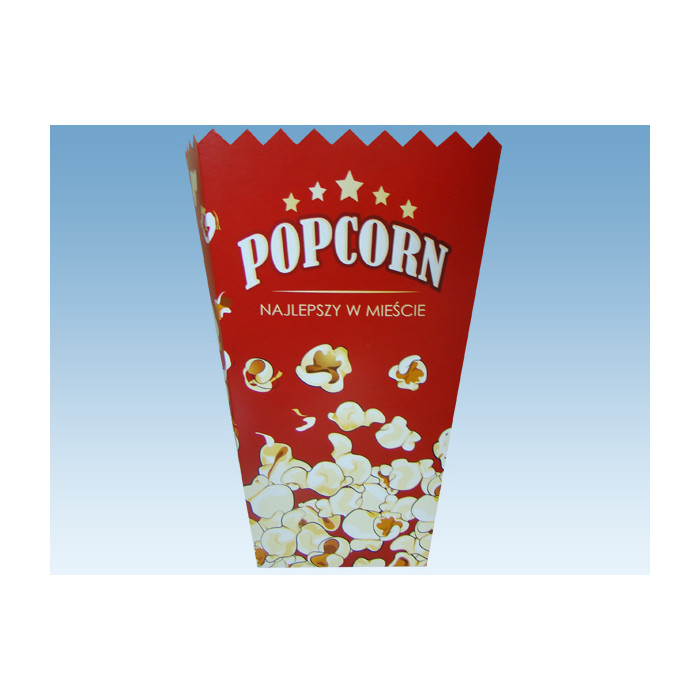 Opakowanie na POPCORN MAXI 5L 11x27x16,5cm - 50 szt.