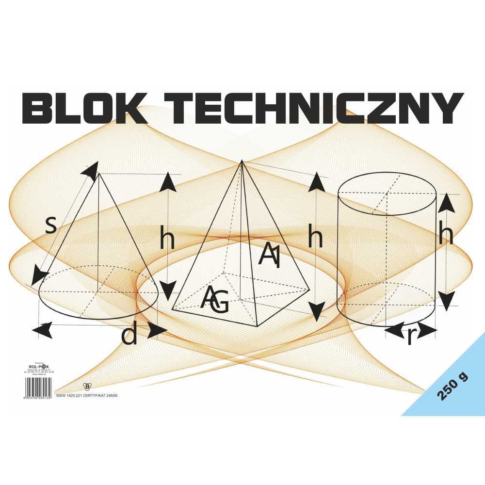 Blok Techniczny A-4 BIAŁY 250g